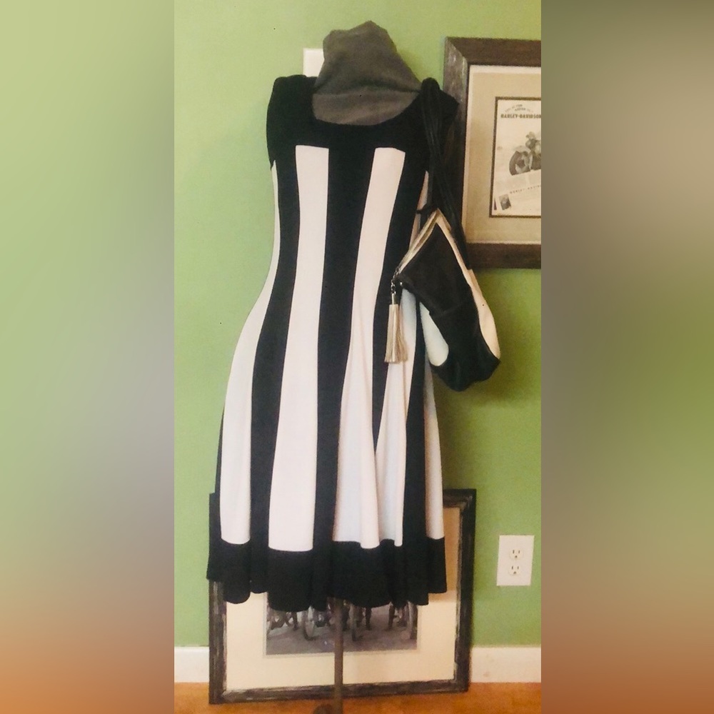Great dress by Dress Barn size 10 with matching Borgela purse